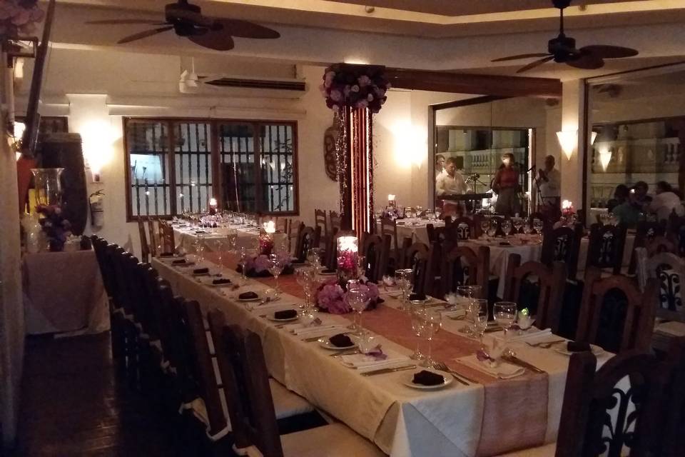 Salón con aire acondicionado