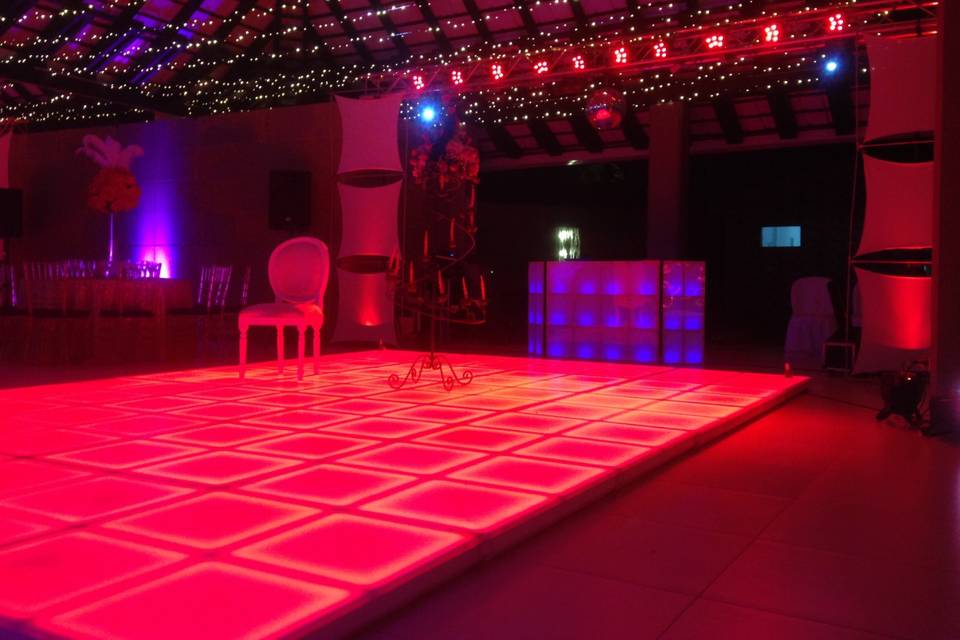 Pista led para bodas