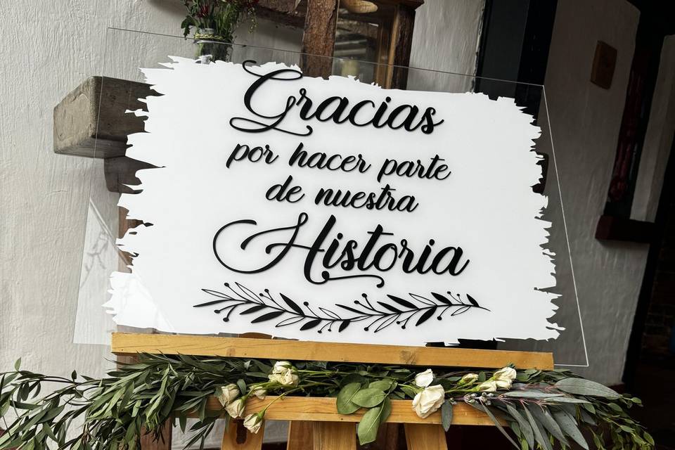 Pizarras de bienvenida