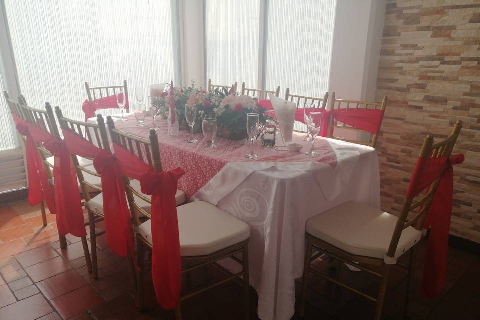 Mesas para invitados