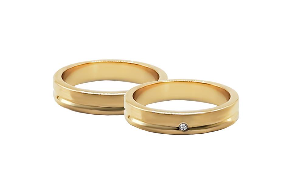 Anillos de matrimonio en oro