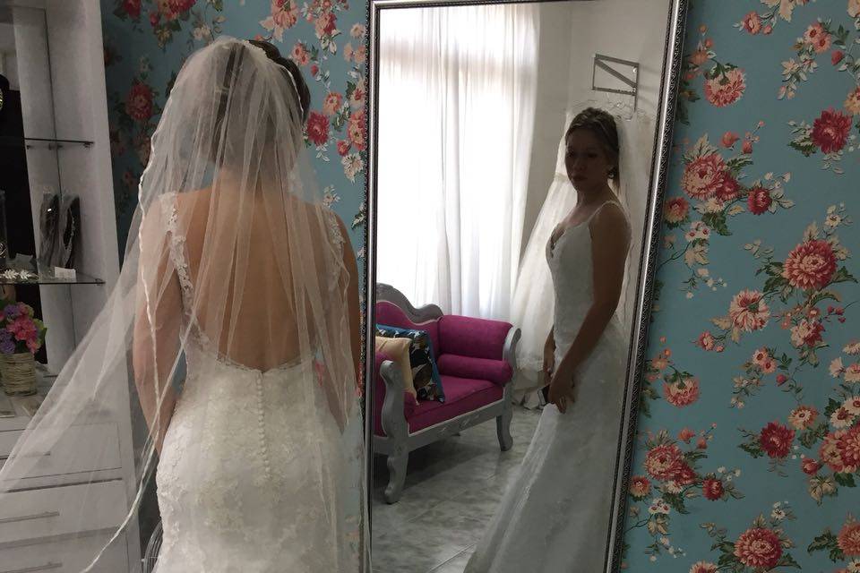 Prueba de vestido - novia real