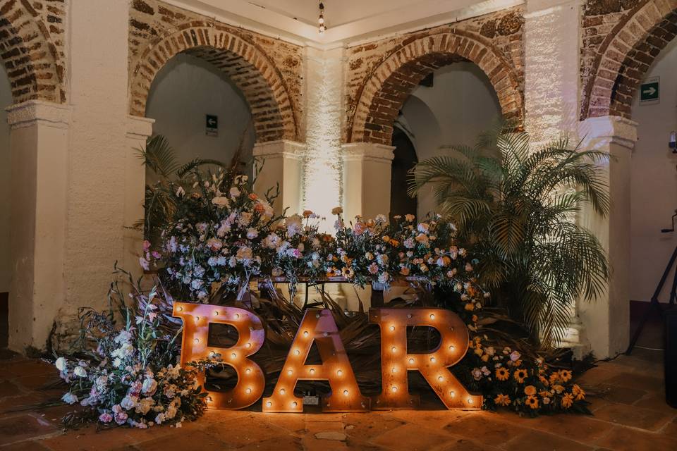 Bar decorado