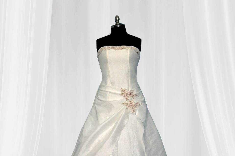 Vestido de novia romántico
