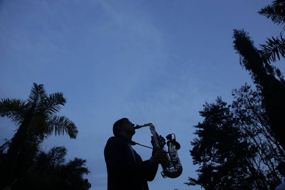 Boda en cielo alto