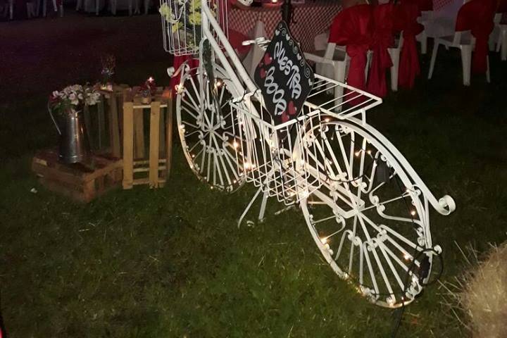 Bicicleta vintage decorada