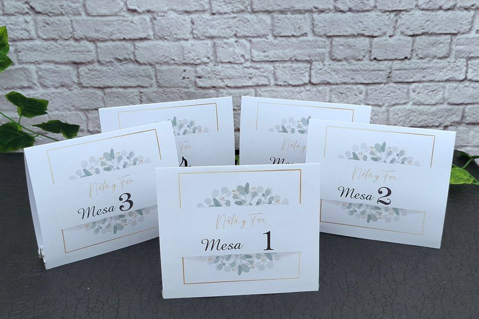 Marcadores de mesa