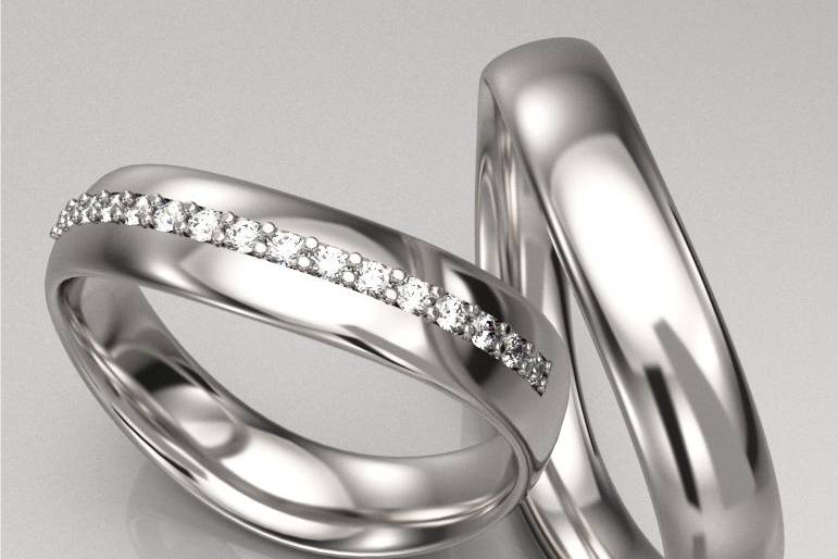 Set anillos de matrimonio oro