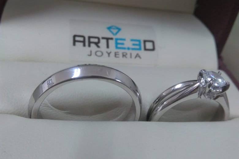 Set Anillos Matrimonio AJM-58