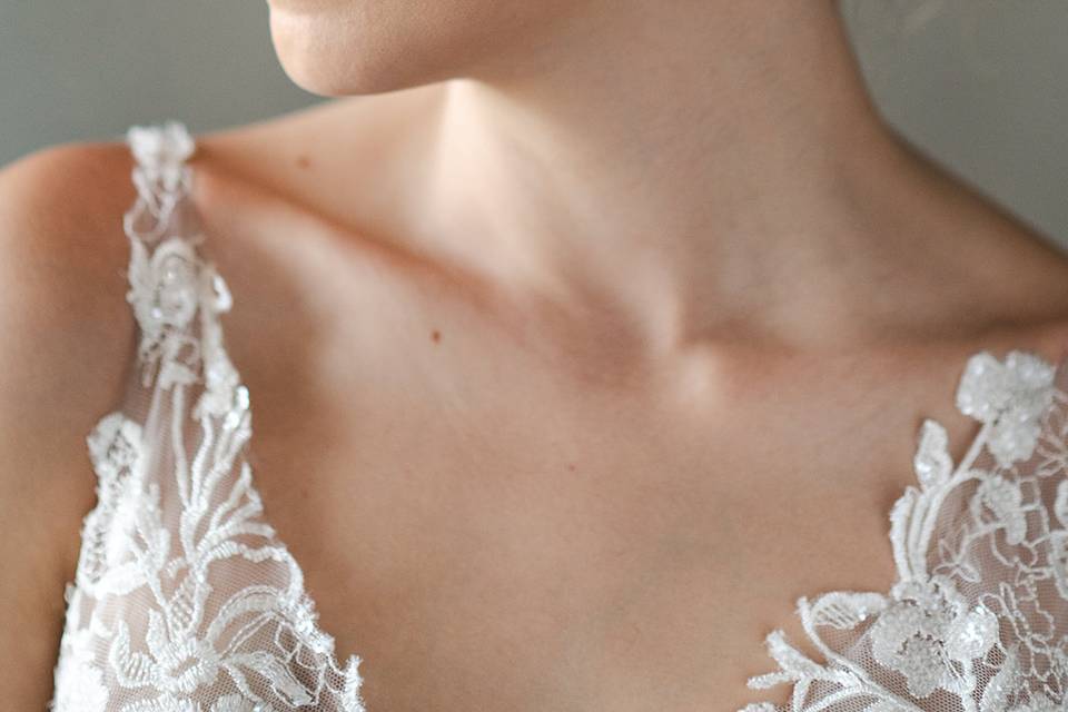Tocado Alondra aretes spiga