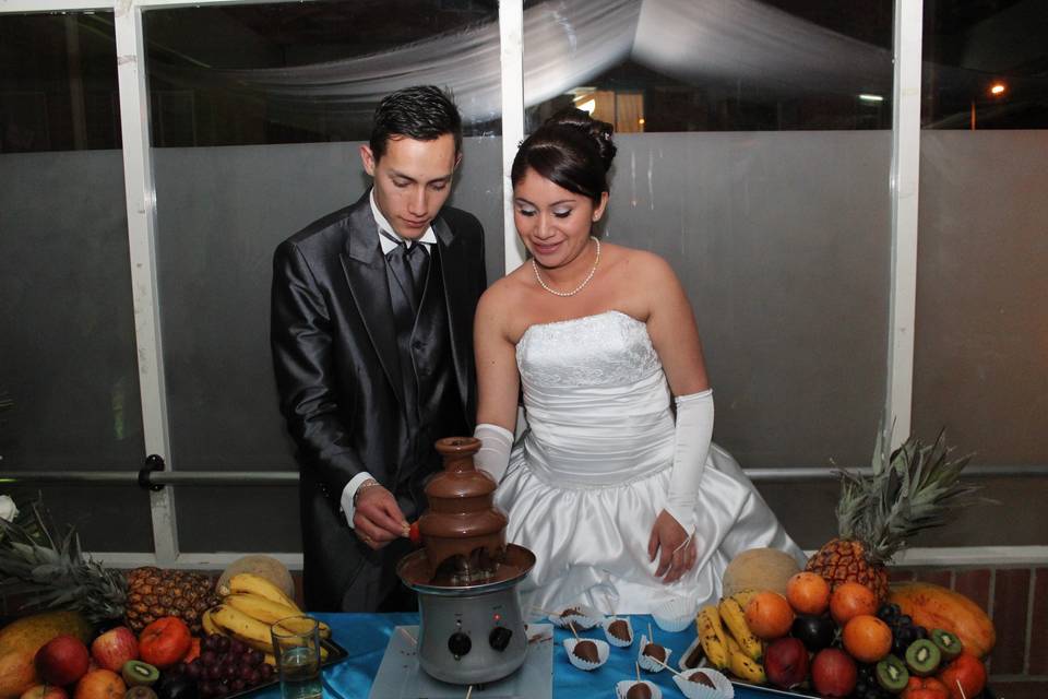 Fuente de chocolate para bodas