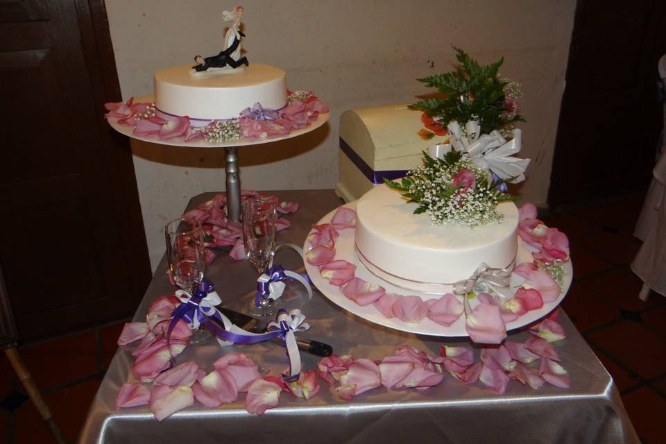 Decoracion mesa torta