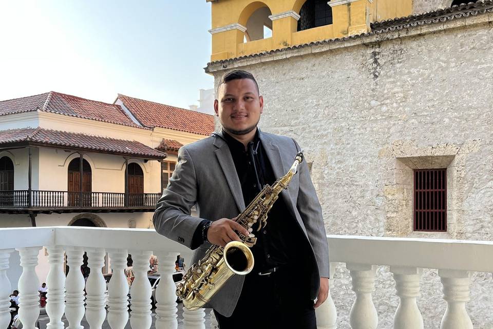 Saxofonista Carlos Mario Guerrero