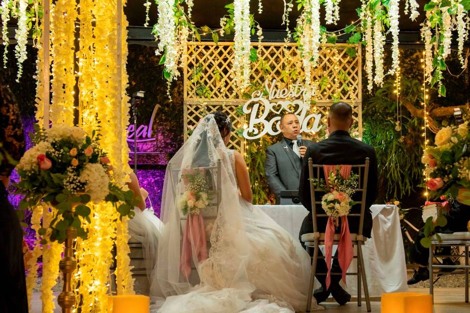 Boda en el salón