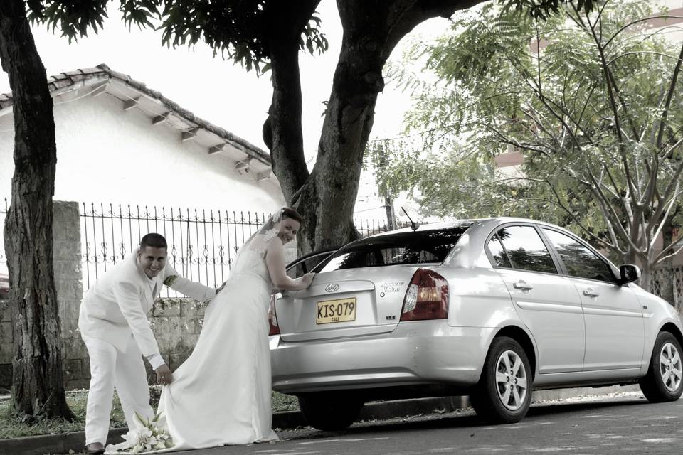 Auto de boda