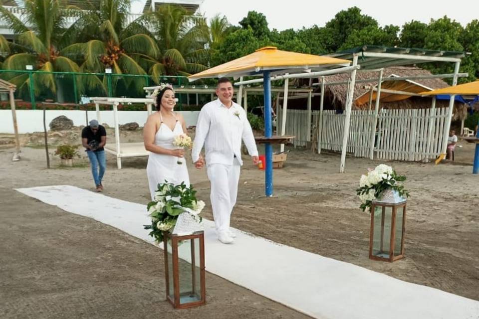 Boda en playa