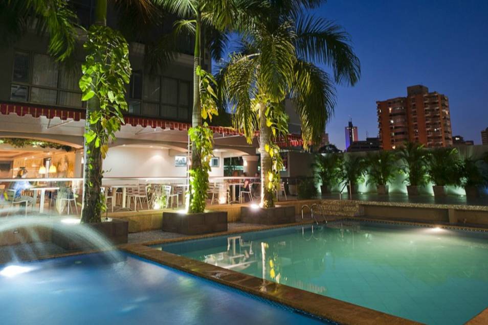 Vista piscina hotel
