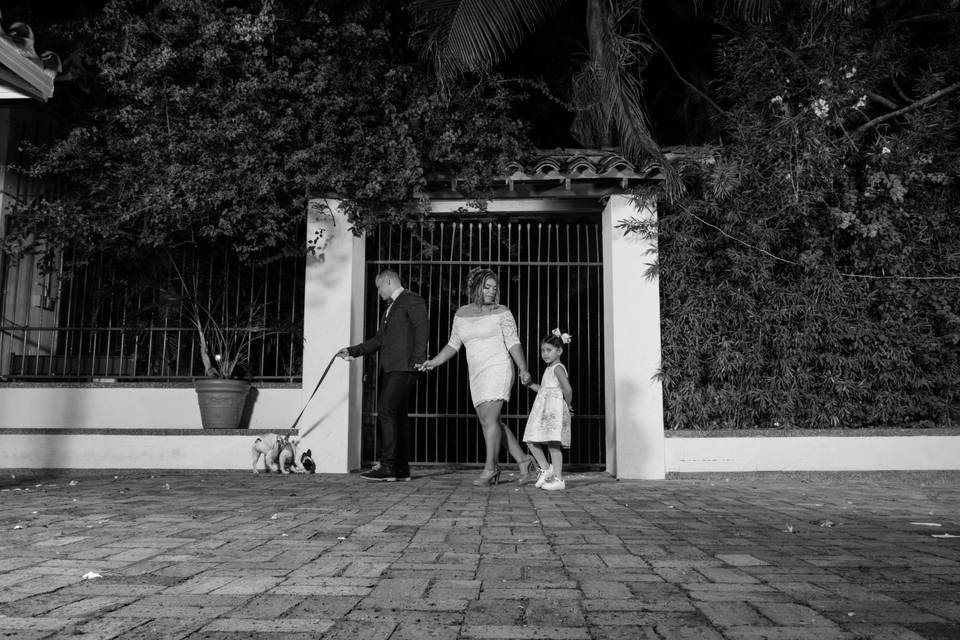 Una boda en blanco y negro
