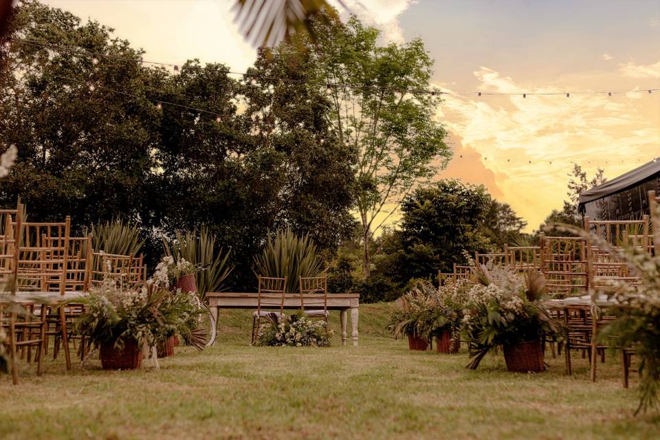 Ceremonia al aire libre