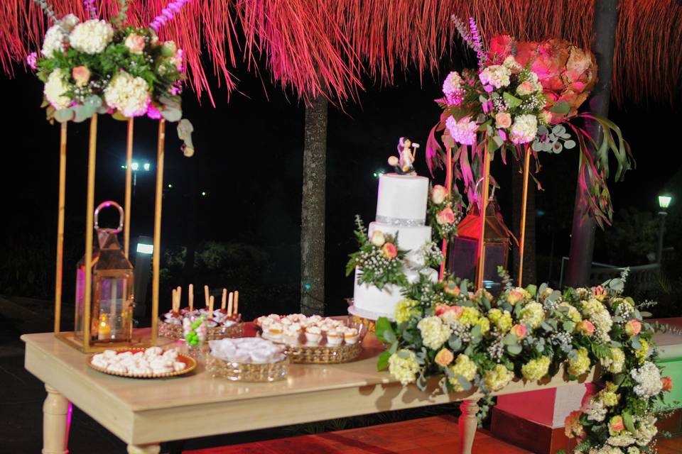 Mesa de la torta boda