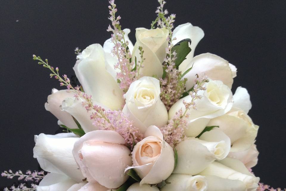 Bouquet de novia romántico