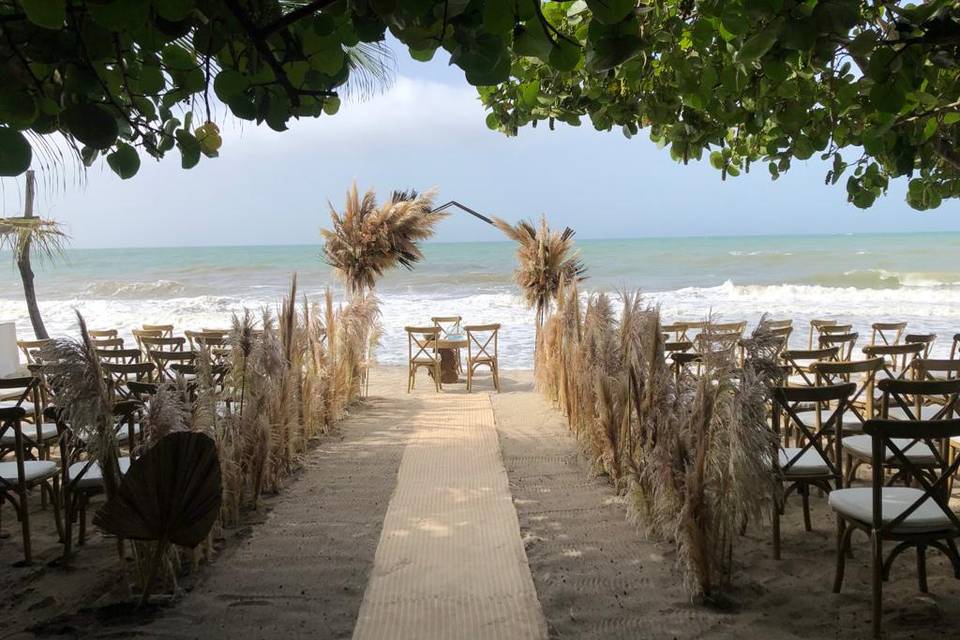 Boda en la playa