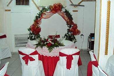 Mesa ceremonia decorada