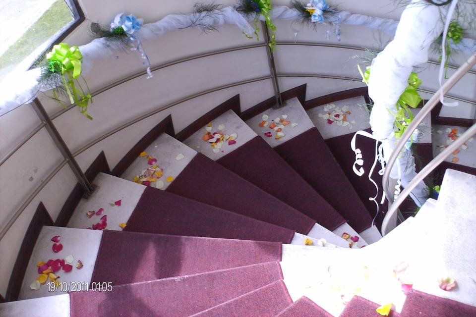 Escaleras decoradas