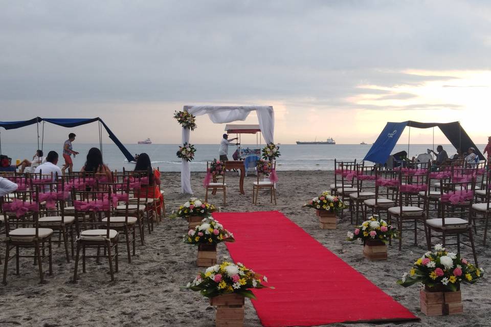 Boda en la playa