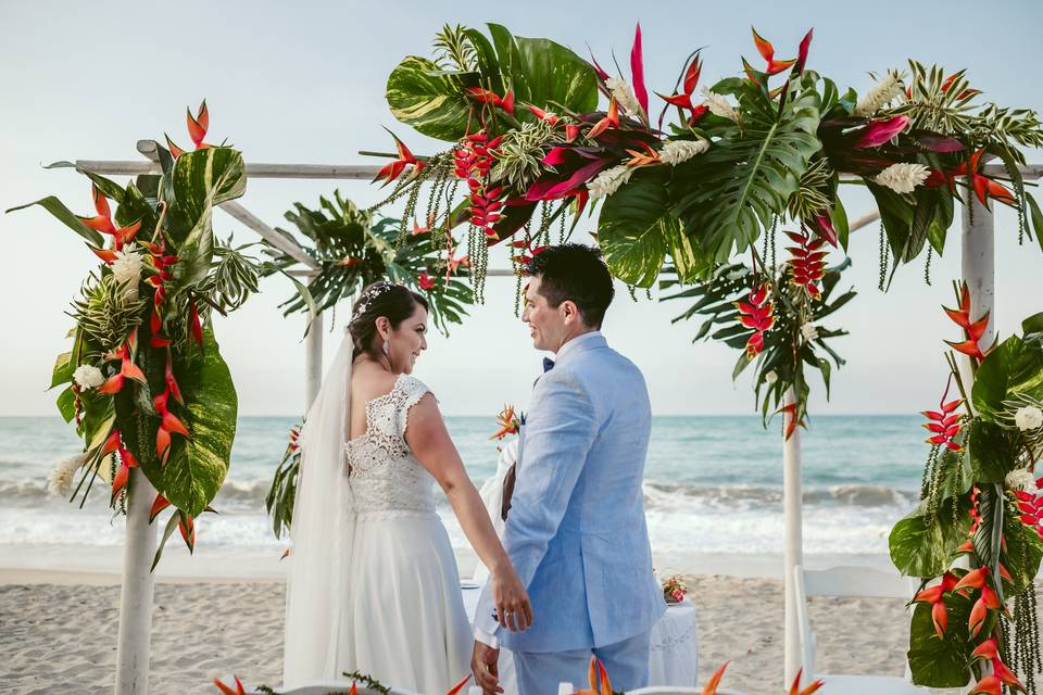 En el altar