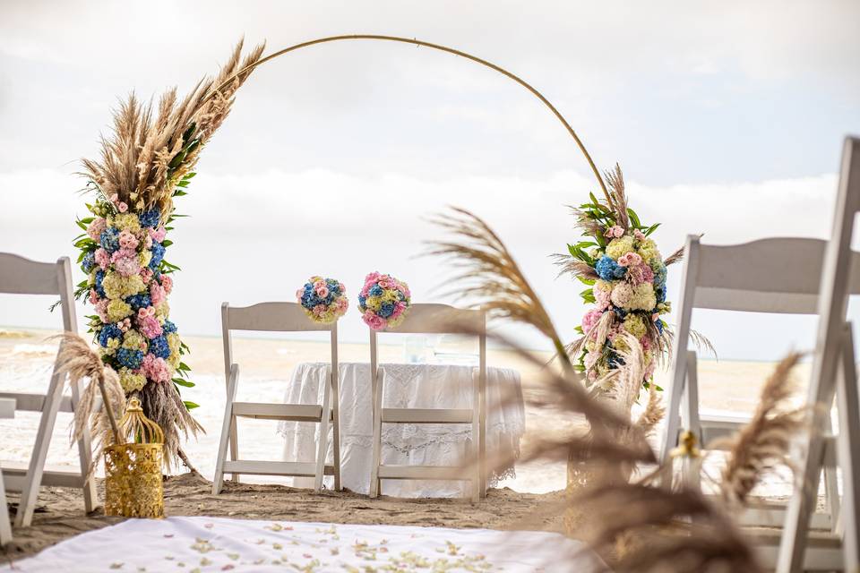 Ceremonia en la playa