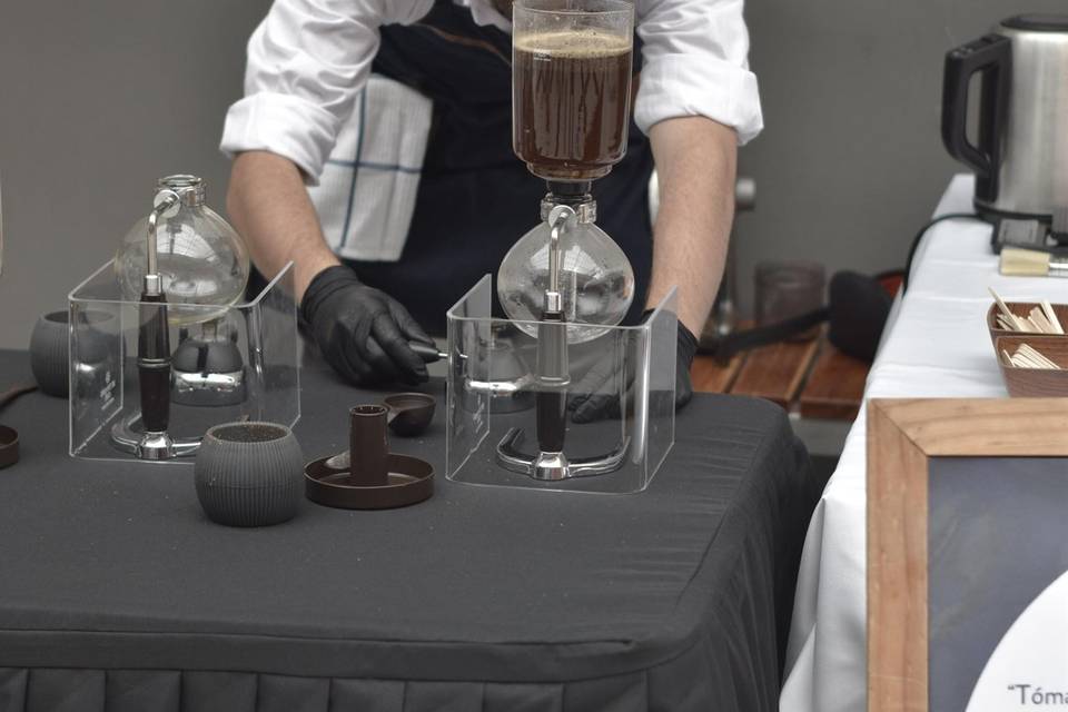 Haciendo café