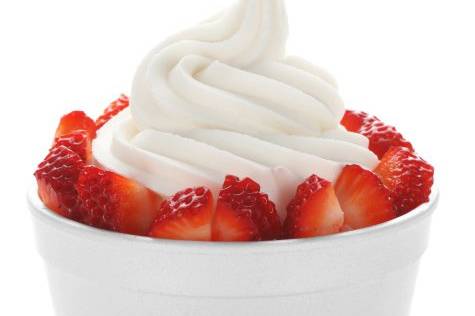 Fresas con crema dolcevia.