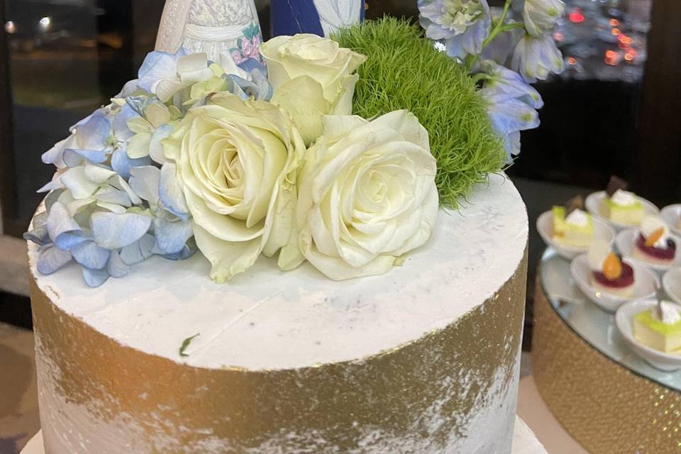 Cake topper para matrimonio