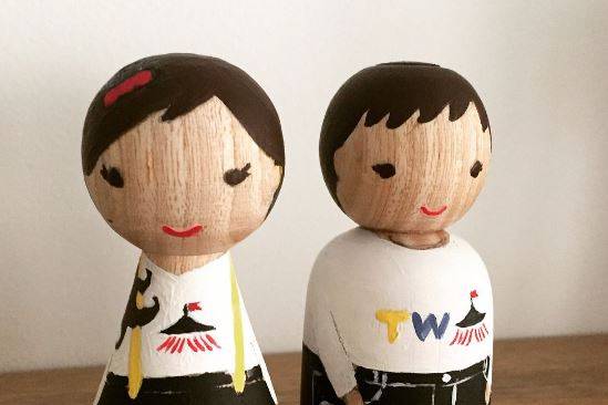 Cake toppers pintados a mano