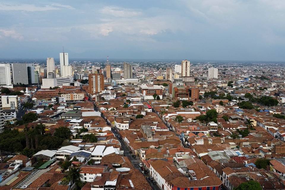 Un toque full con vista aérea