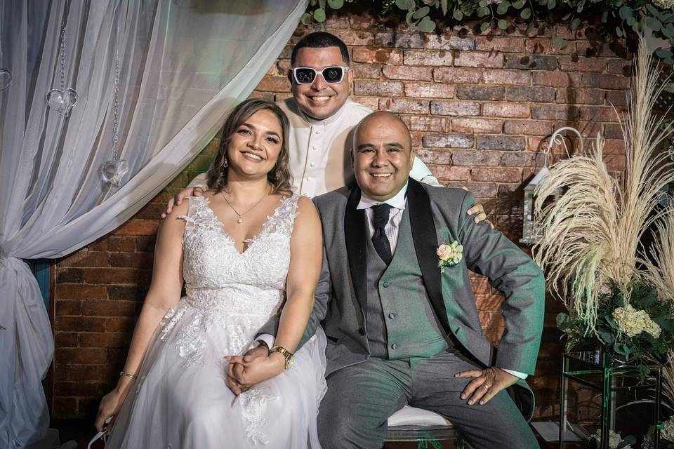 Novios y padre