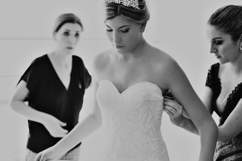 Bride Getting Ready