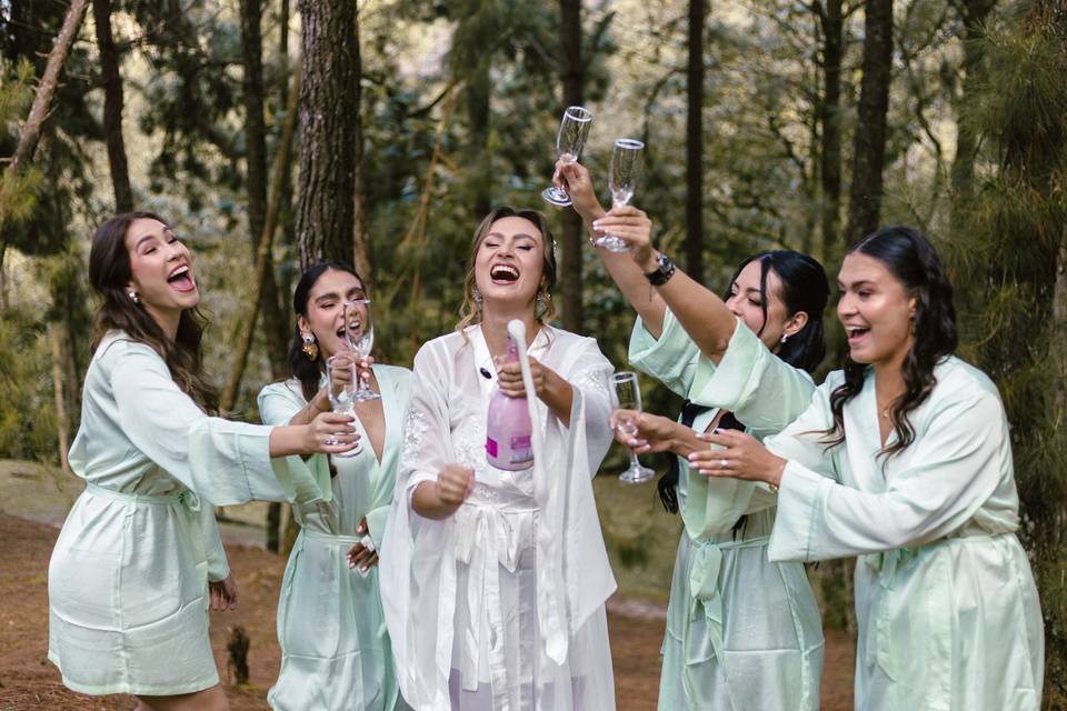 Brindis entre amigas