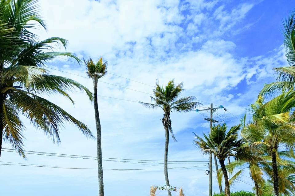 Ceremonia nupcial en la playa