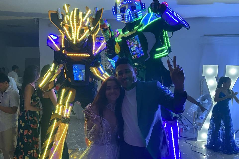 Robots led para eventos