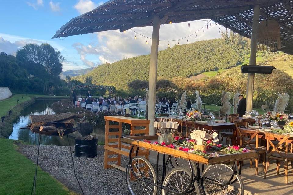 Lugar en el campo para celebraciones