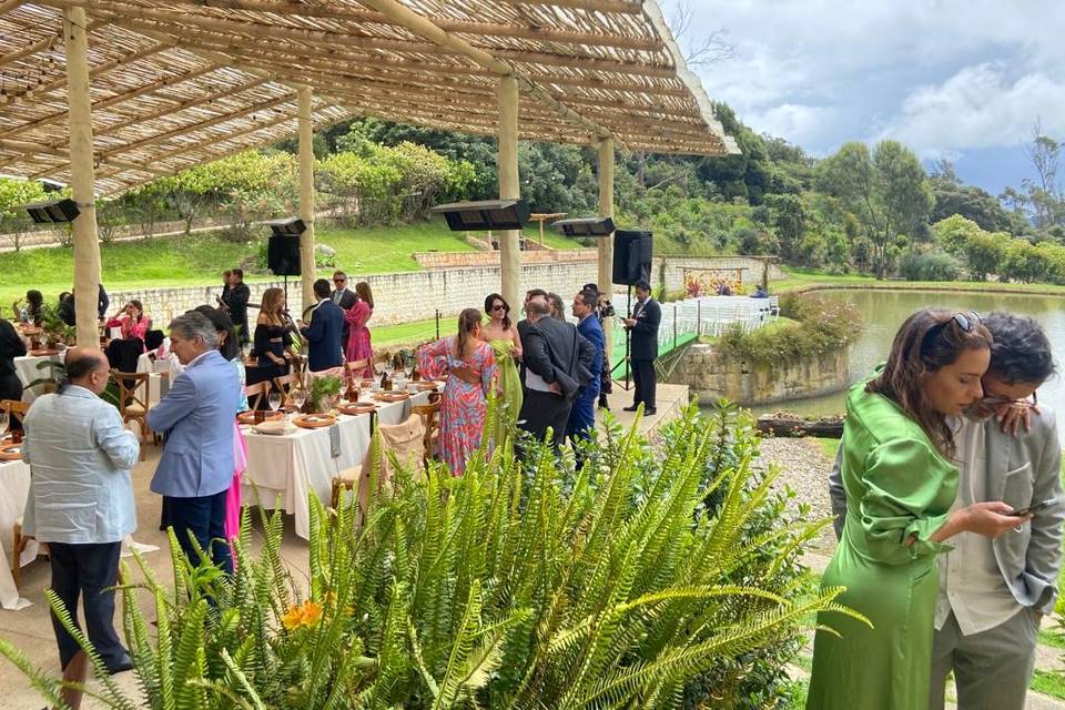 Lugar en el campo para celebraciones