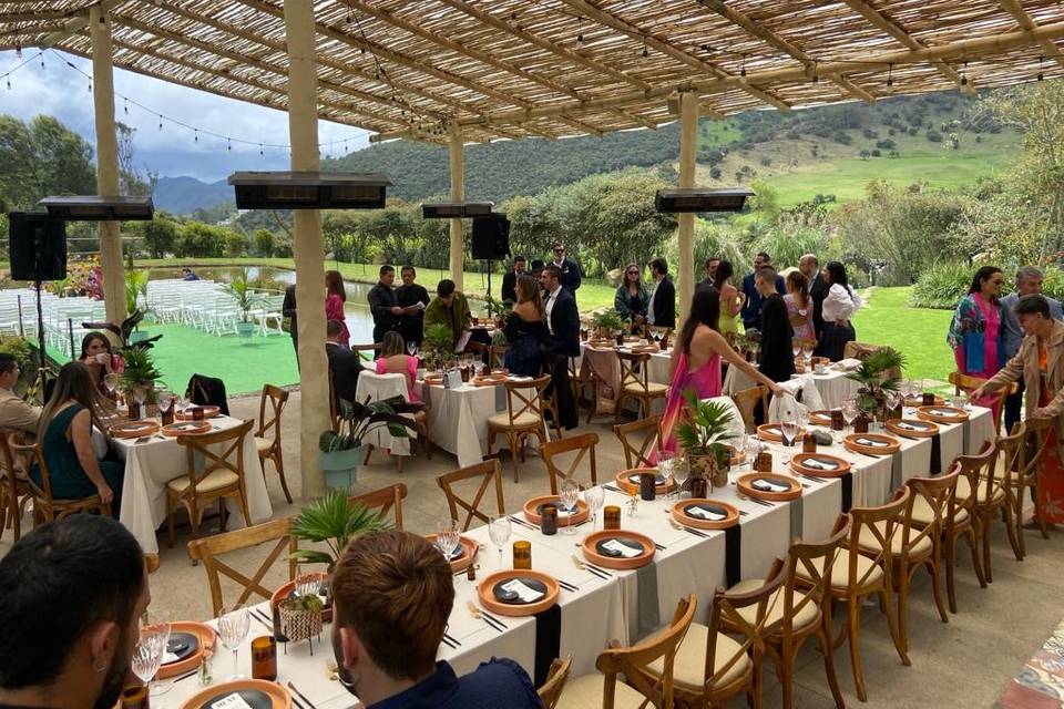 Lugar en el campo para celebraciones