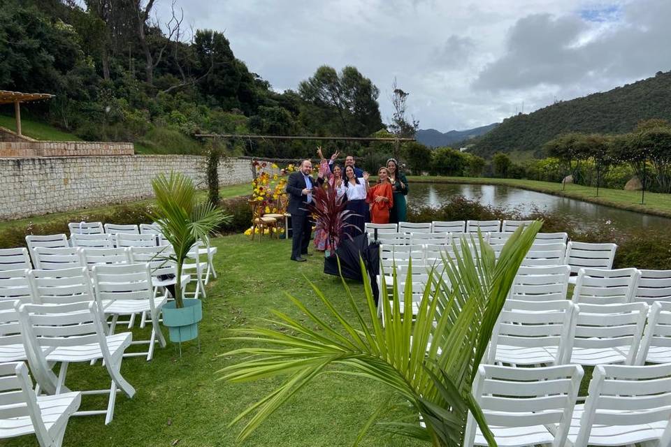 Lugar en el campo para celebraciones