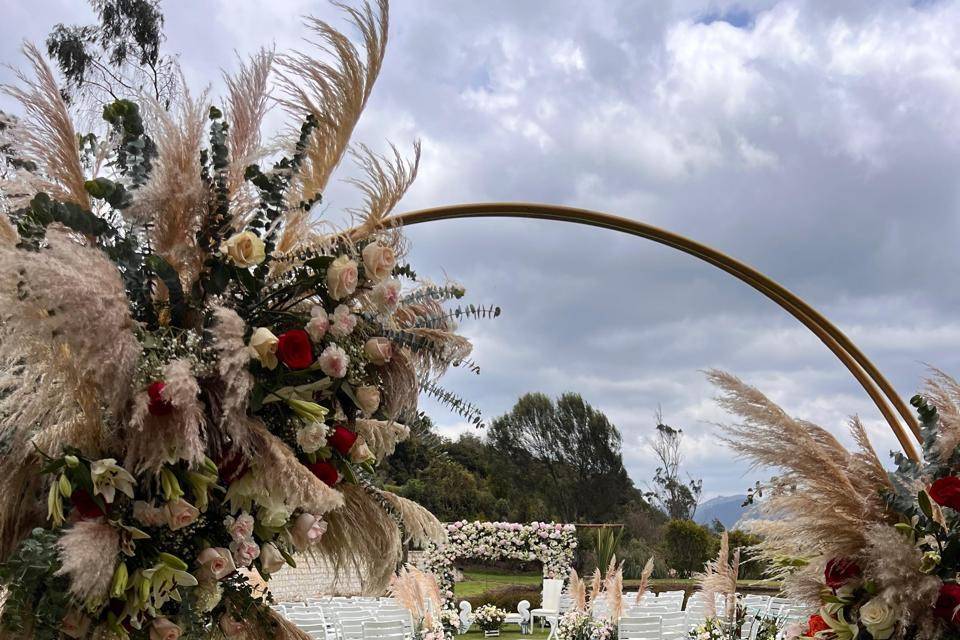 Lugar en el campo para celebraciones