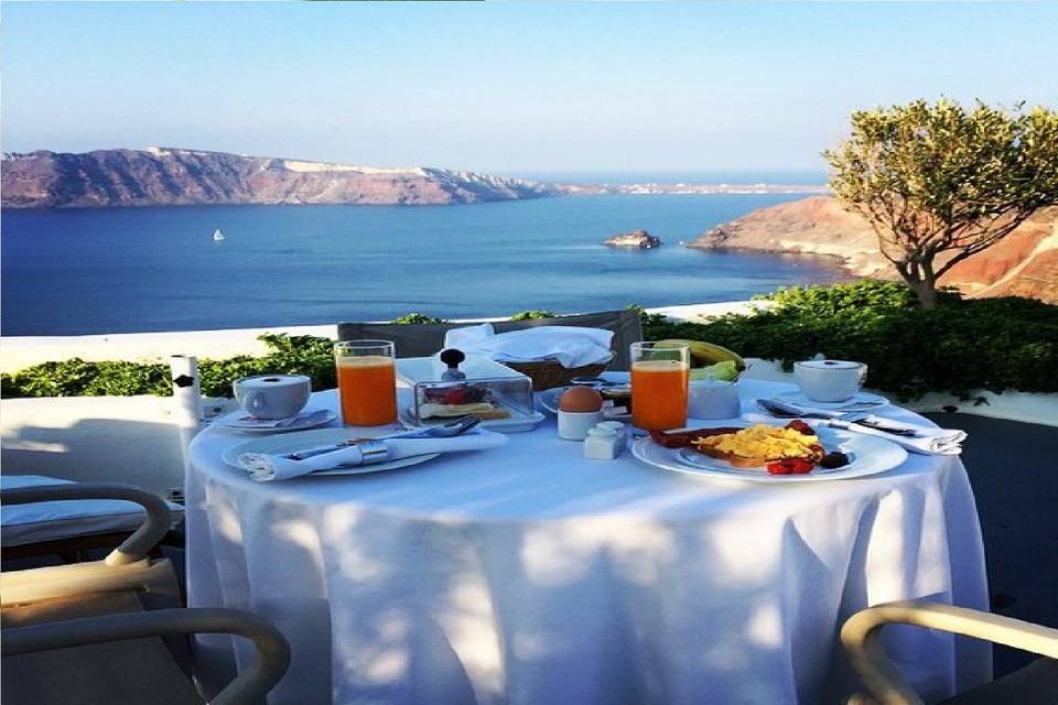 Desayuno frente al mar