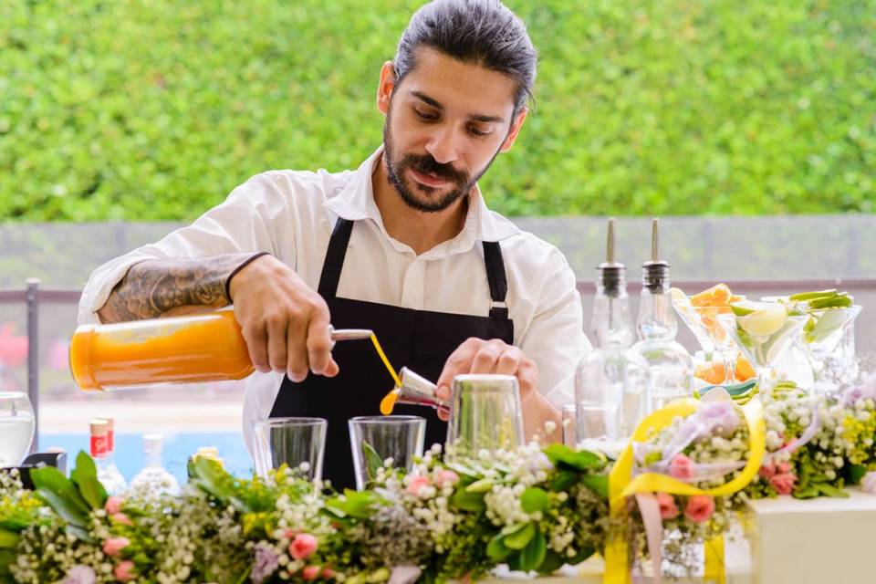 Staff para elaboración de bebidas