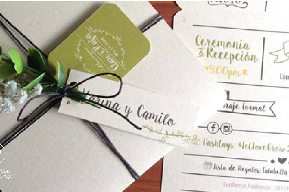 Invitación de matrimonio