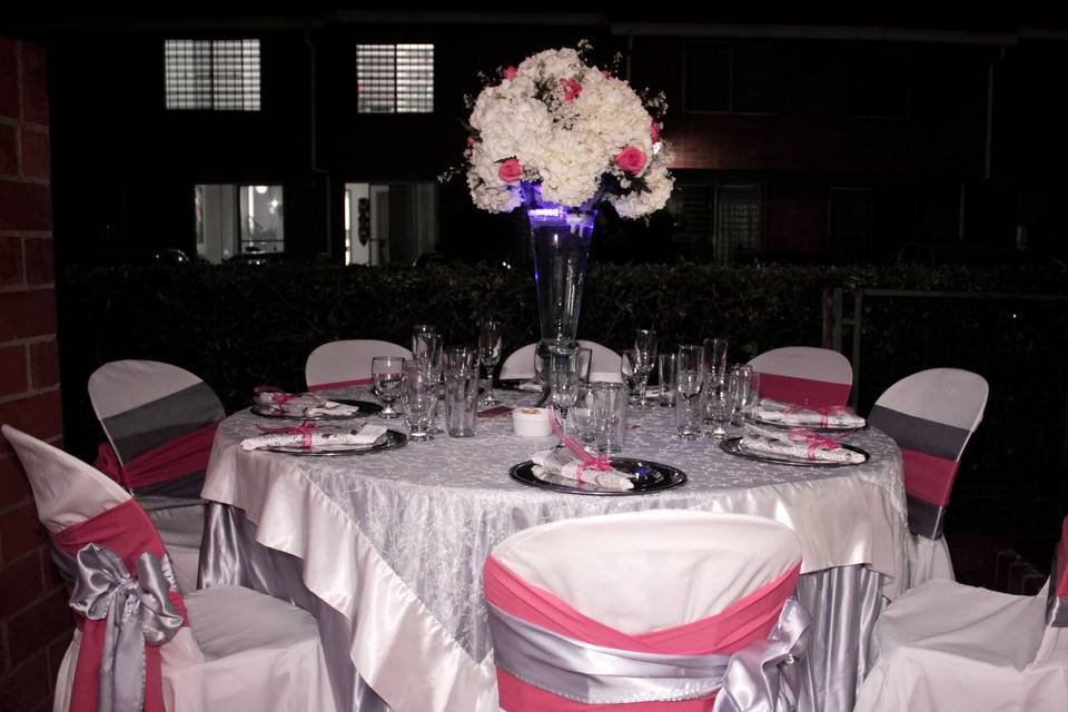 Matrimonio centro mesa